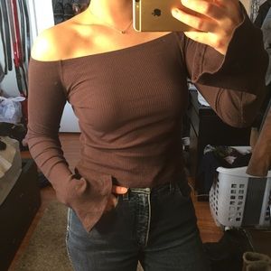 Purple Off the Shoulder Long Sleeve 💞